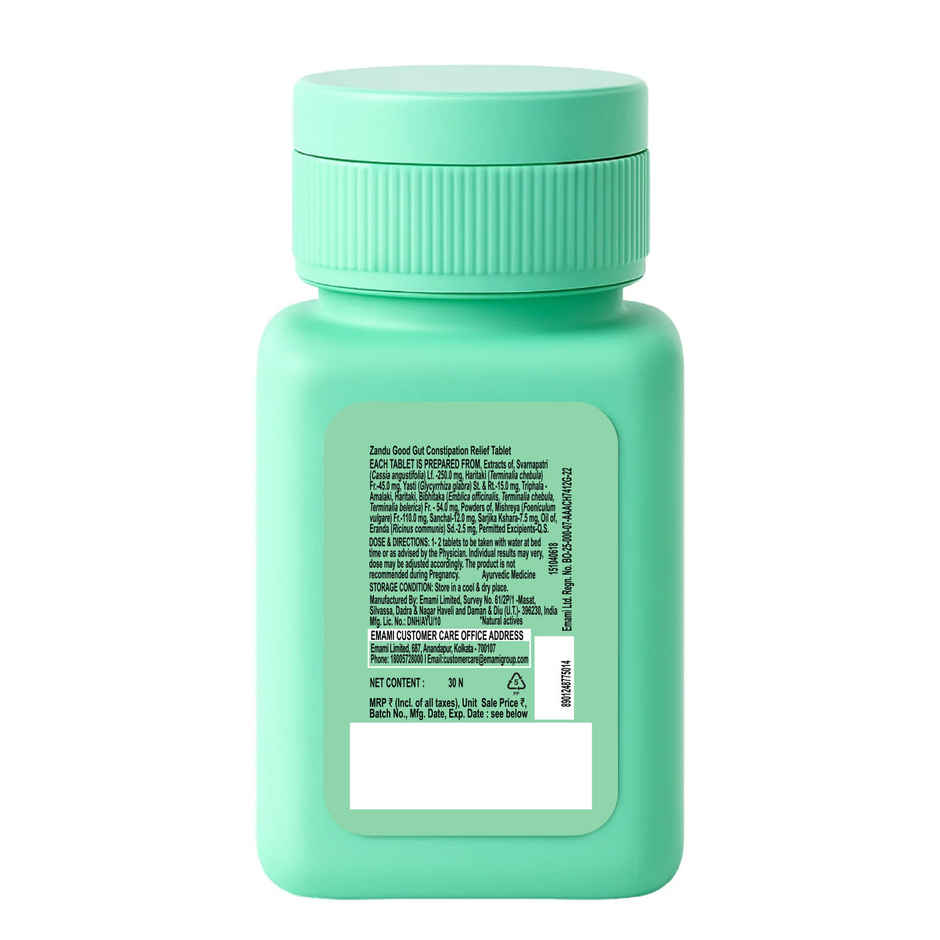 Zandu Good Gut Constipation Relief | Clinically Proven Results | Natural Bowel Regulator