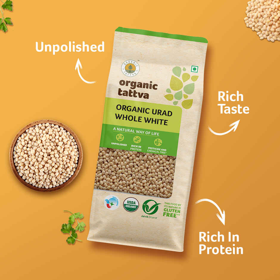 Organic Tattva Whole White Urad Dal
