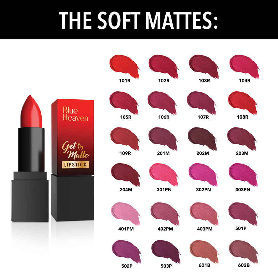 Blue Heaven Get Matte Lipstick 202M