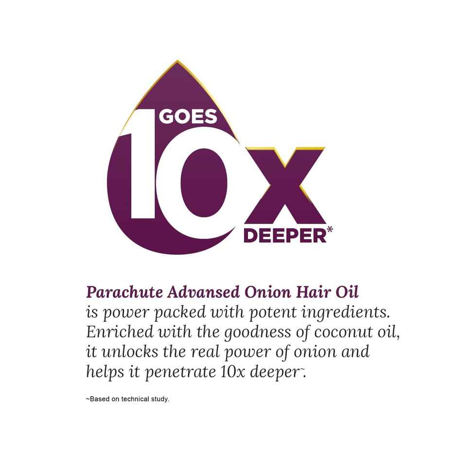 Parachute Advansed Onion Hair Oil | Hair Growth Oil | Controls Hairfall