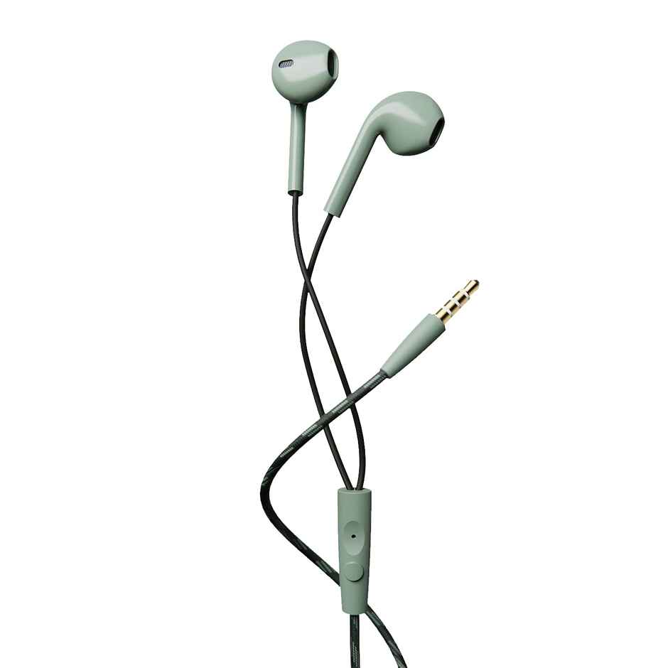 boAt Bassheads 105 Wired in Ear Earphones with Mic (Iguana)