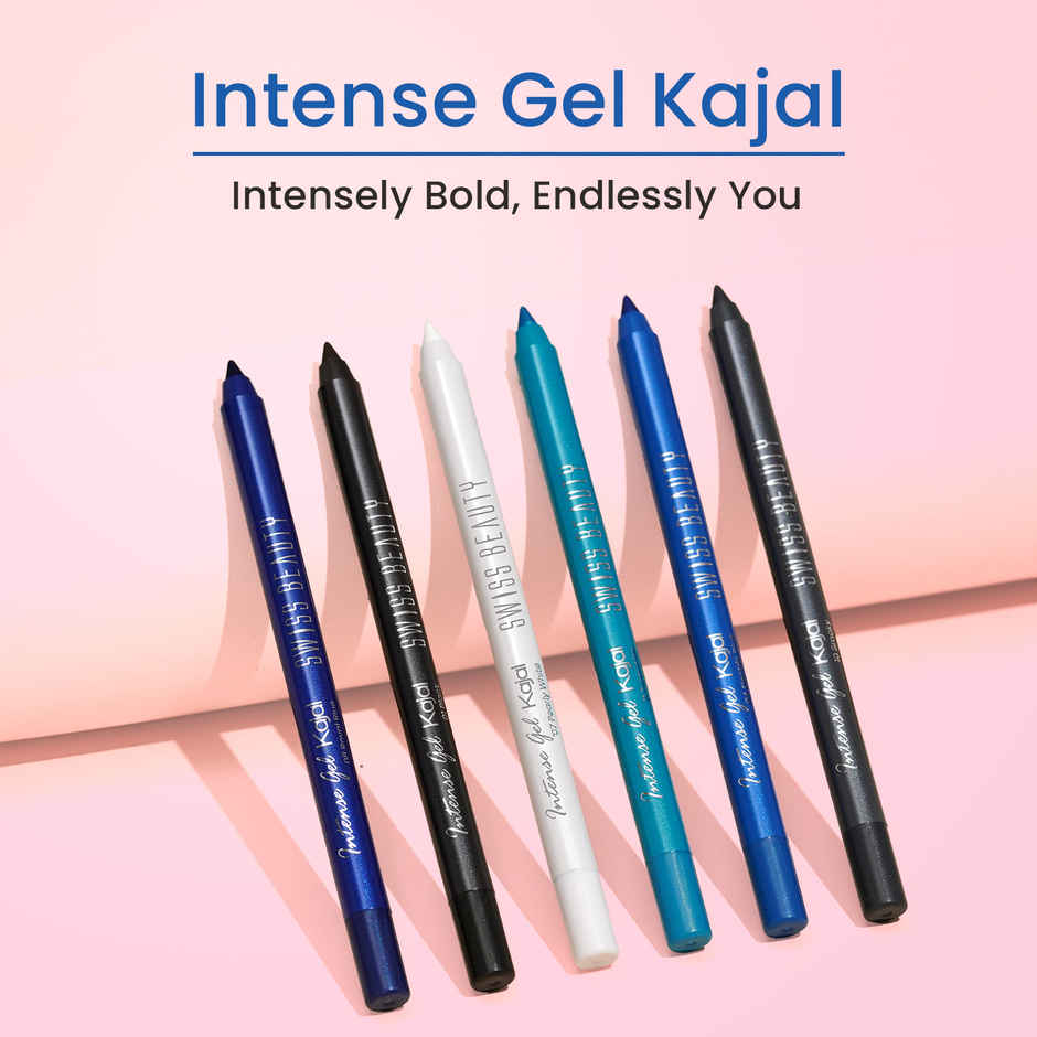Swiss Beauty Intense Gel Kajal - Peraly White