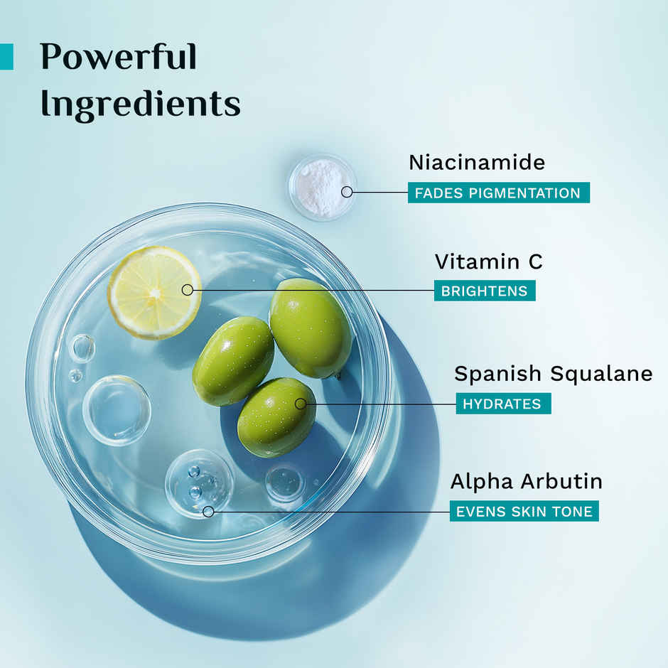 Pilgrim Squalane Glow Moisturizer with Niacinamide & Vitamin C for 3X Glowing Soft Skin