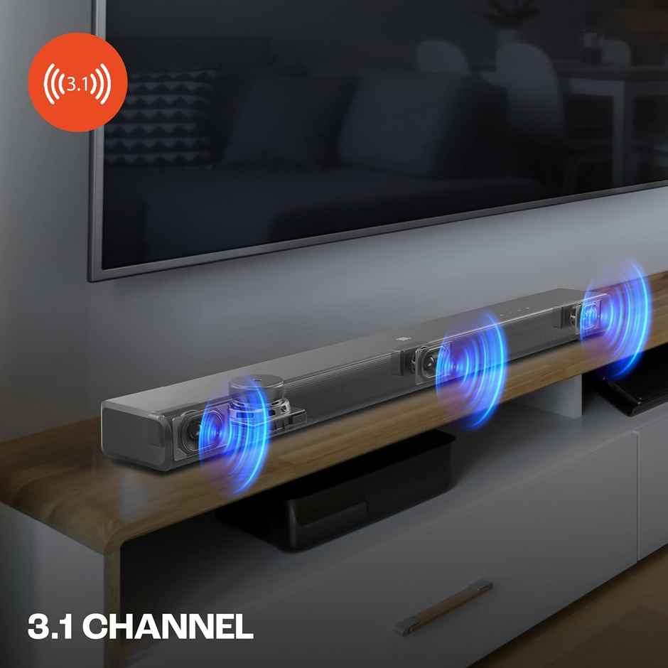 JBL Cinema SB510 200W Soundbar, Dolby Audio Soundbar with Built-in Subwoofer, 3.1 Channel, Center Channel for Superior Voice Clarity, HDMI eARC, Bluetooth & Optical Connectivity - Black
