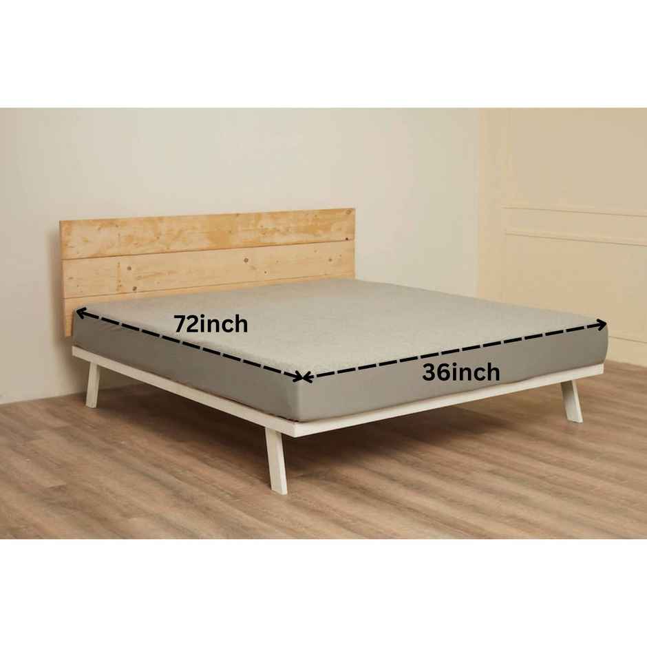 Wakefit Water Proof Terry Cotton Mattress Protector | Grey | Machine Washable | Super Soft 72x36 Inch