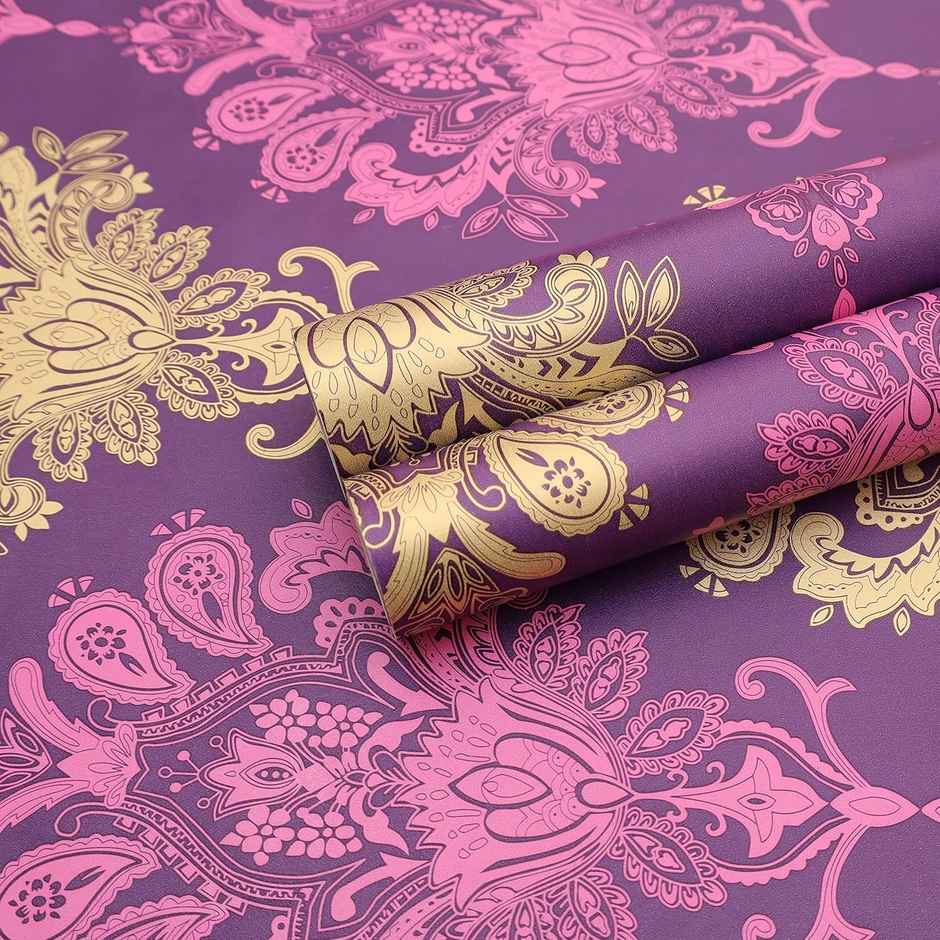 Wollzo Colorful Luxurious Self Adhesive Wallpaper | 45 x 500 Cm