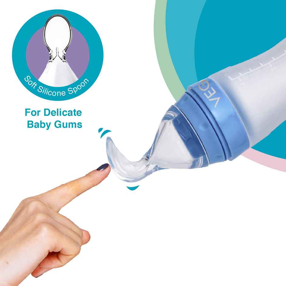 Vega Baby & Mom Silicon Weaning Bottle | Food Feeder- Bpa-Bps Free | Vbwa4-01