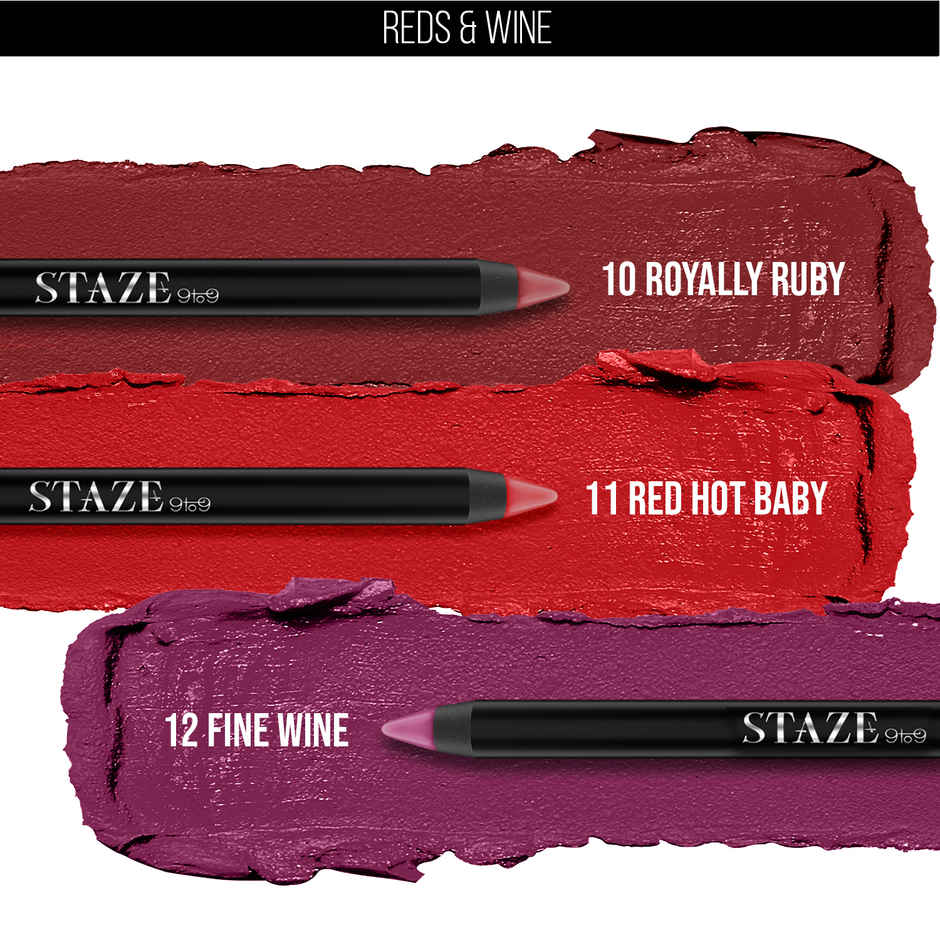Staze Pout On Matte Tranfer-proof Lip Crayon | 09 Mauve On | 3.5 g