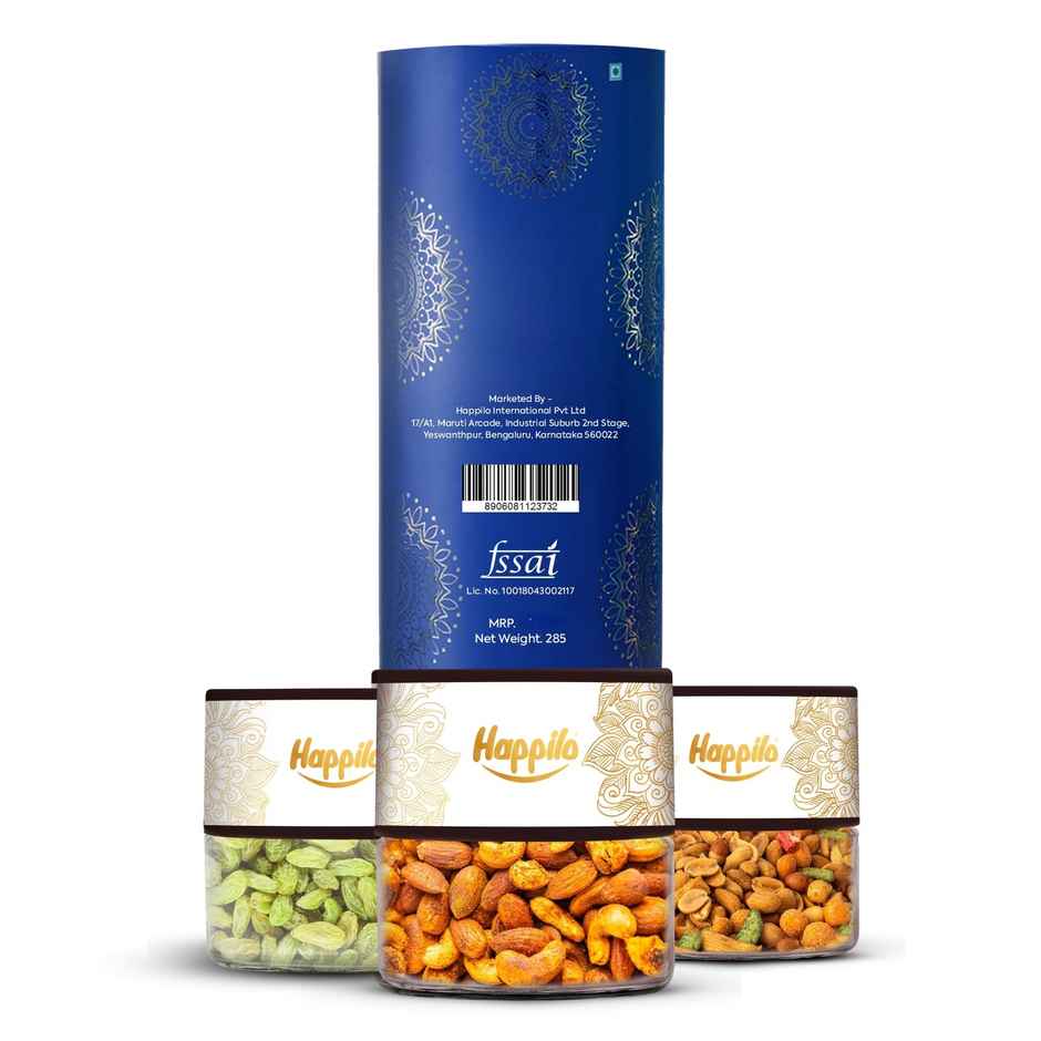 Happilo Dry Fruit Celebration Gift Tin Box Macaw Combo