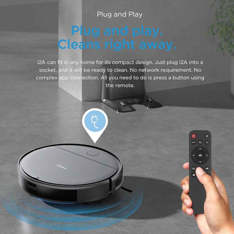 Midea I2a Robotic Vacuum Cleaner- Black