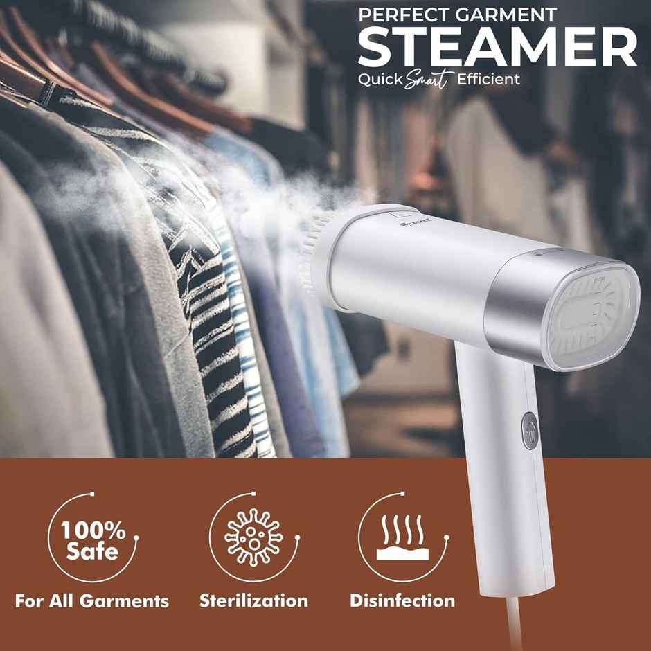 Warmex Handheld Garment Steamer For Clothes Steam Iron With 100Ml Water Tank 1200 Watt