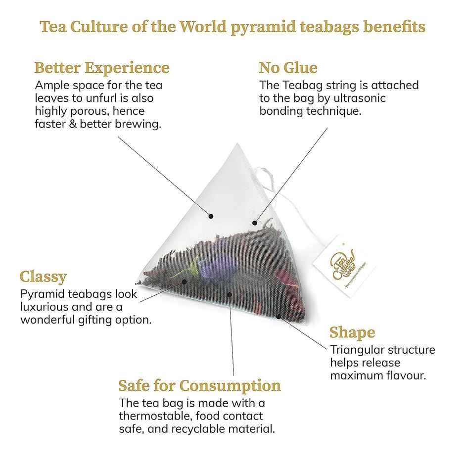 Tea Culture Of The World Assorted Flavoured Green Tea Bags