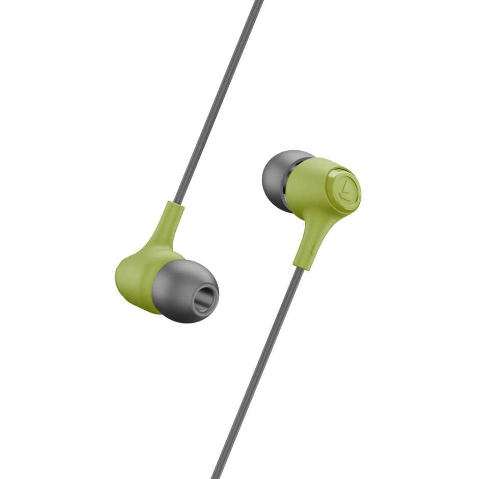 boAt Bassheads 95 Wired Earphones W/ Signature Sound | 10 mm Dynamic Drivers | Spirit Lime