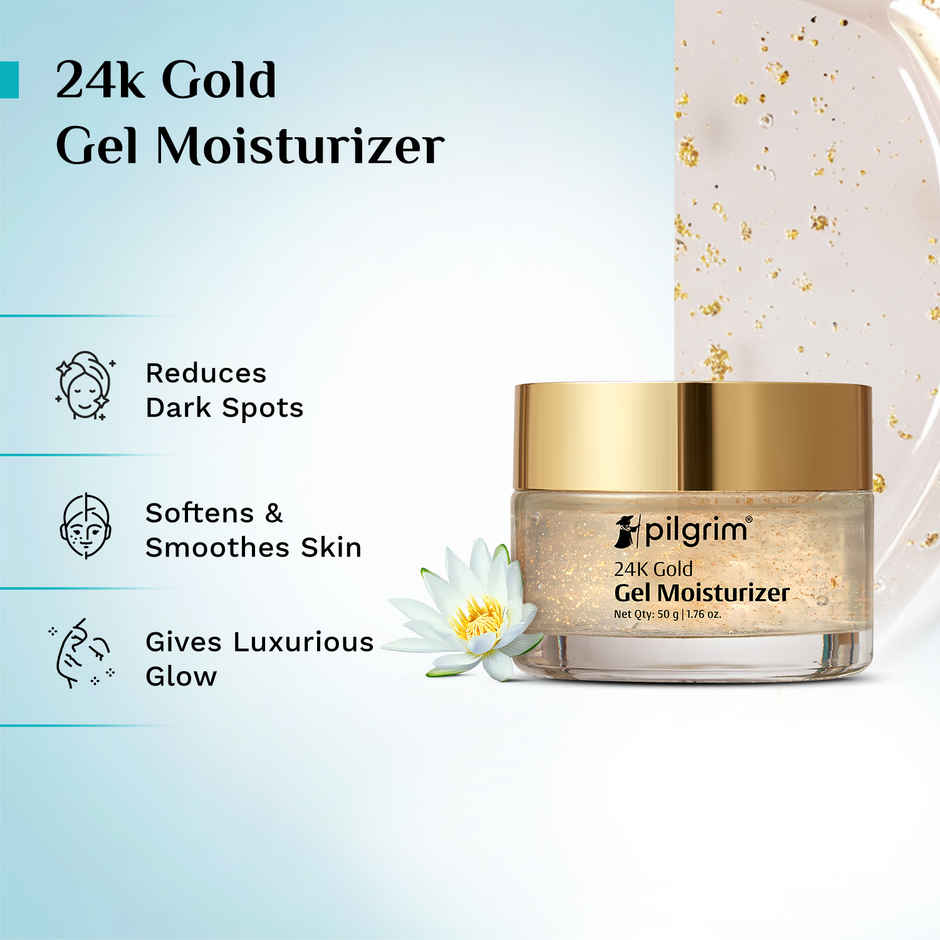 Pilgrim 24K Gold face mask for Glowing skin, Boosts Collagen and Restores Skin Radiance, For Men & Women