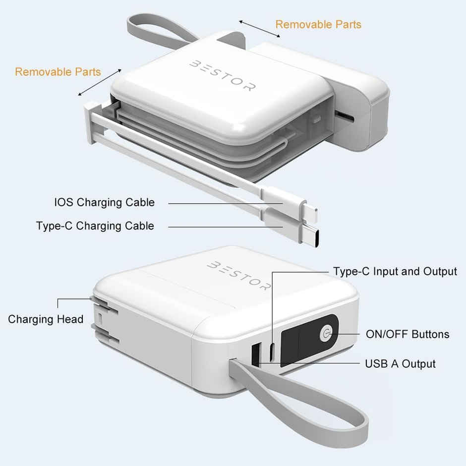 Bestor 10000 mAh 23 W Ultra Compact Pocket Size Power Bank