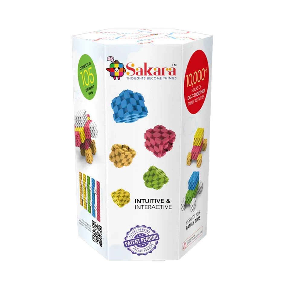 Sakara 66Pcs Cubes Colorful Building Blocks Kids Toys | Light Colors