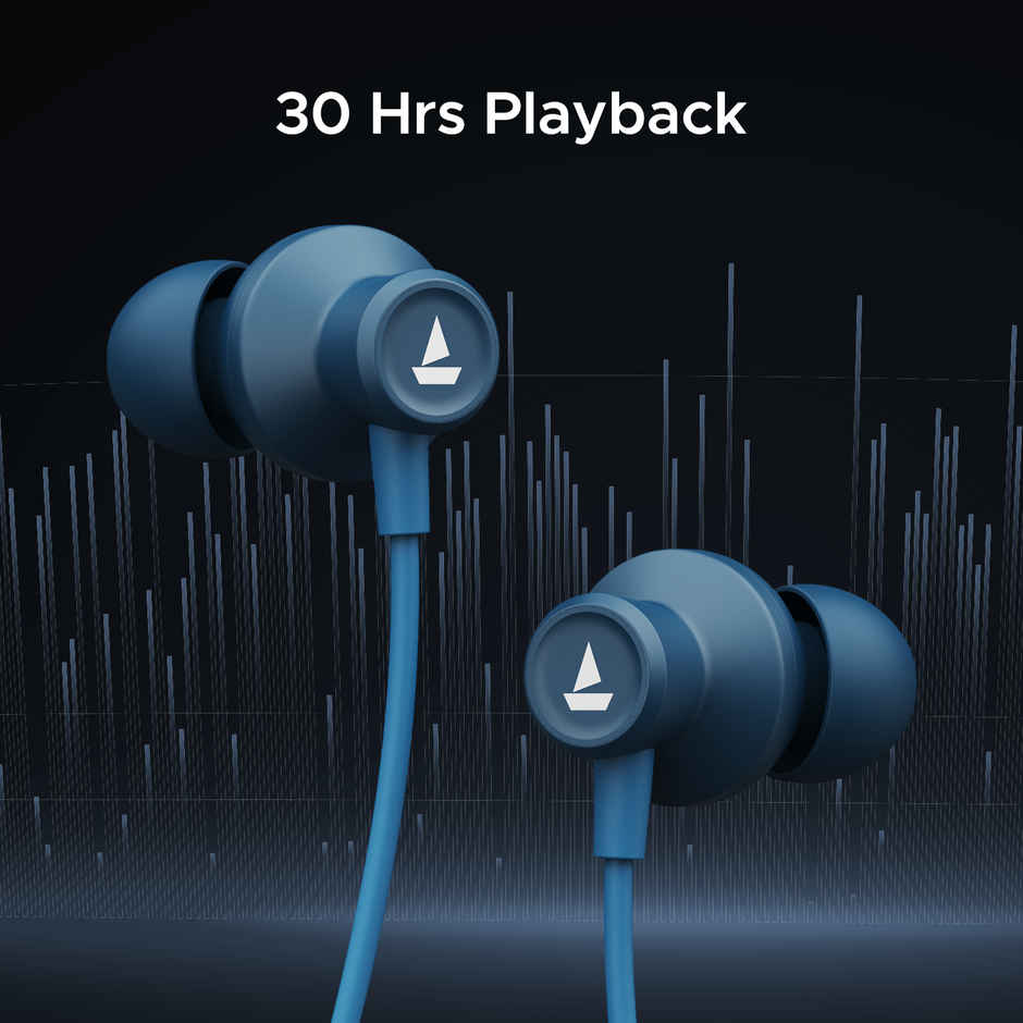 boAt Rockerz Bliss BT Neckband w/ 30H Battery, Touch Controls & BEAST Mode (Celestial Blue)