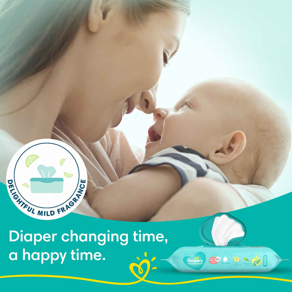 Pampers Baby Wipes With Aloe
