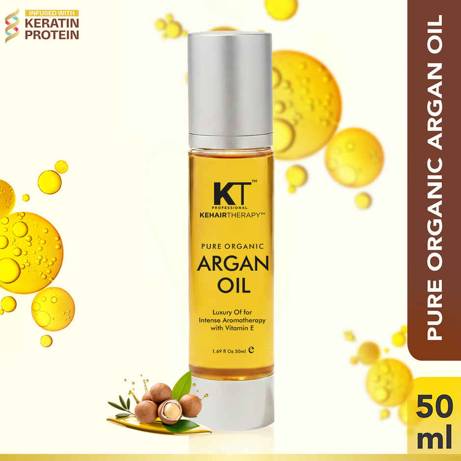 KT Professional Pure Organic Argan Oil Hair Serum with Vitamin E