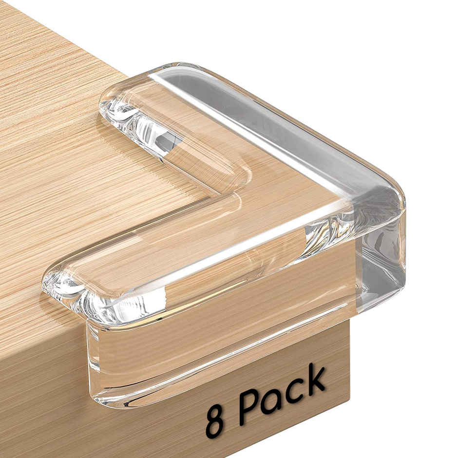 BabyPro Silicone Corner Guards for Sharp Furniture Corners | Transparent