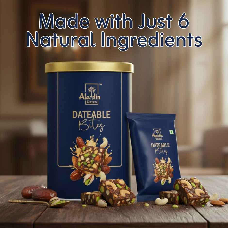 Aladdin Dates Dateable Bites Dry Fruit Barfi