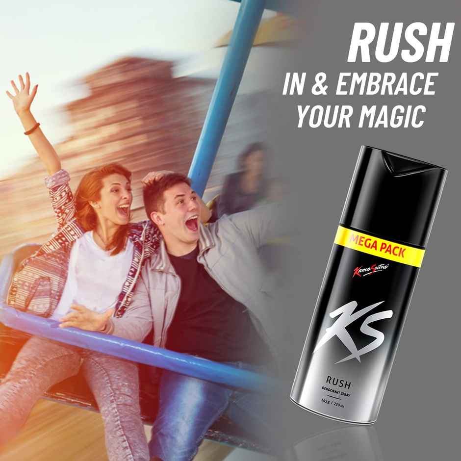 KamaSutra Rush Deo Longlasting Fragrance Spray for men