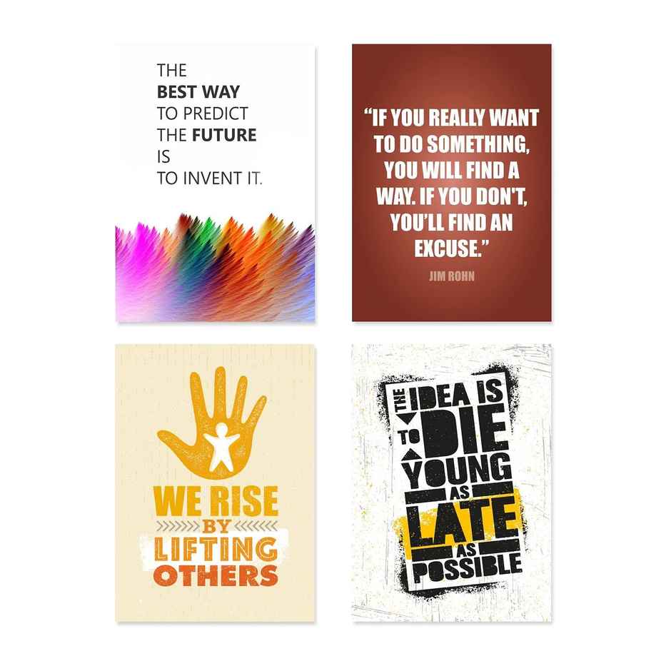 Paper Plane Design Wall Posters For Office Decor | Set of 10 | Size | 12 Inch x 18 Inch | D25