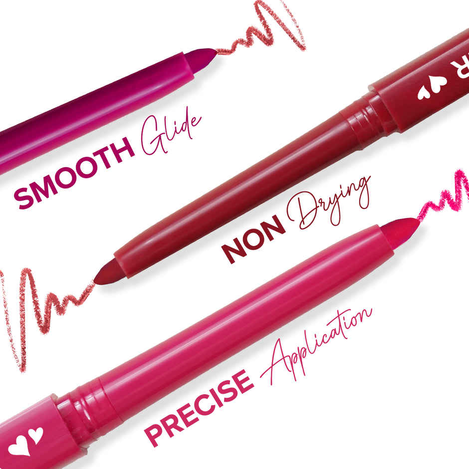 Mila Beaute Pout it Lip Liner I Long Lasting and Enriched with Squalene | Matte Lip Liner