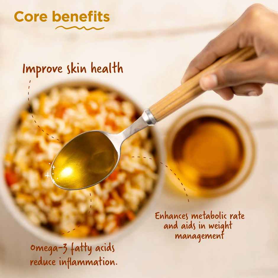 Two Brothers Black Mustard (Sarson) Wood Pressed Oil Single-filtered | Plastic Bottle