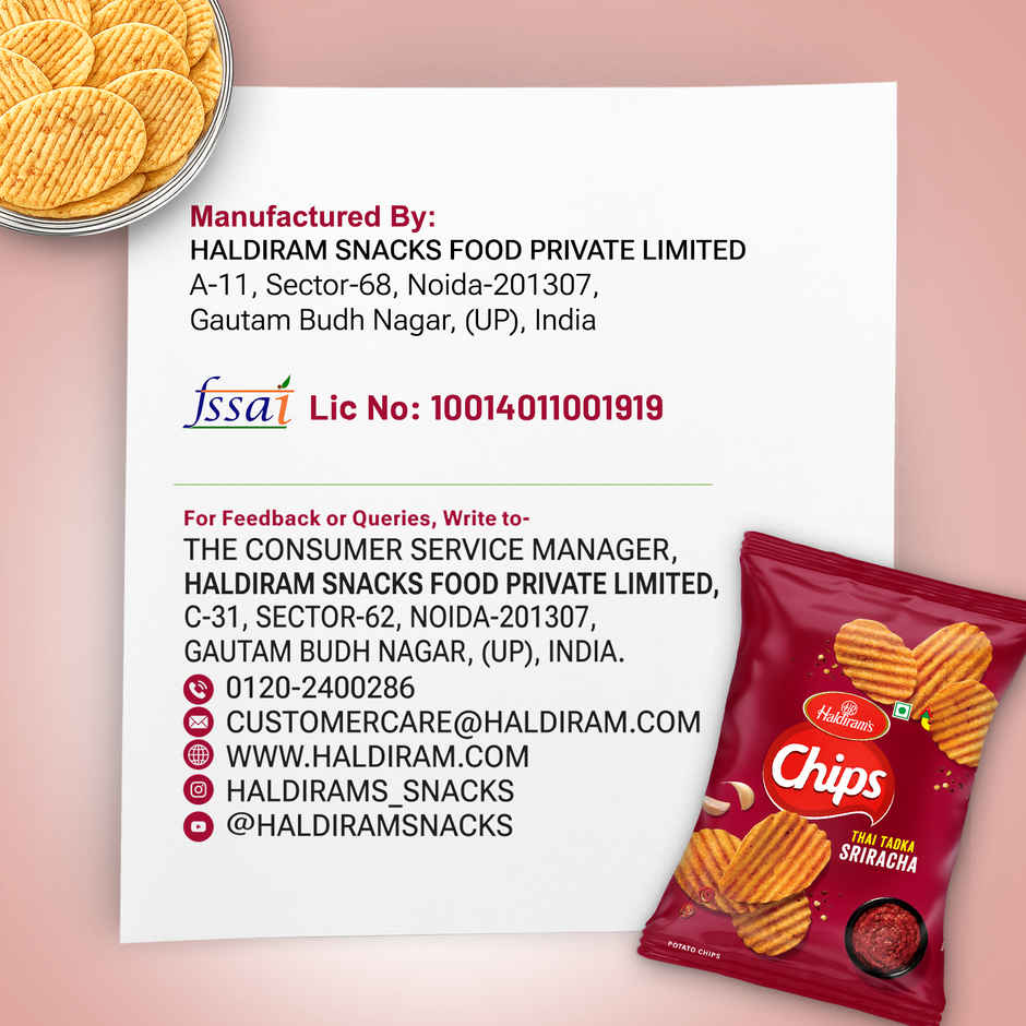 Haldiram Chips - Sizzling Sriracha