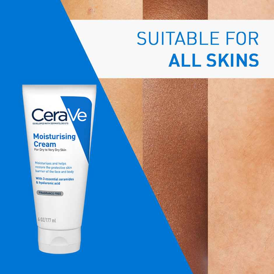 CeraVe Moisturizing Barrier Repair Cream with Ceramides & Hyaluronic Acid
