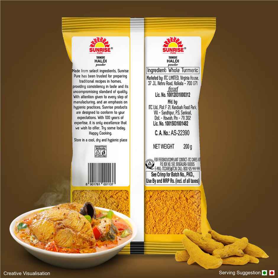 Sunrise Pure Turmeric Powder | Haldi Powder