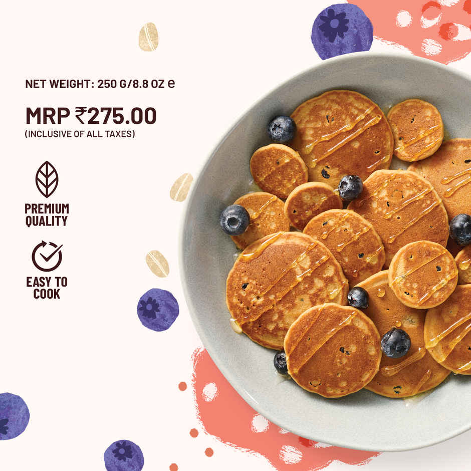 Mille Blueberry Pancake mix | Real blueberries | No atta | No maida | Raw natural sugar
