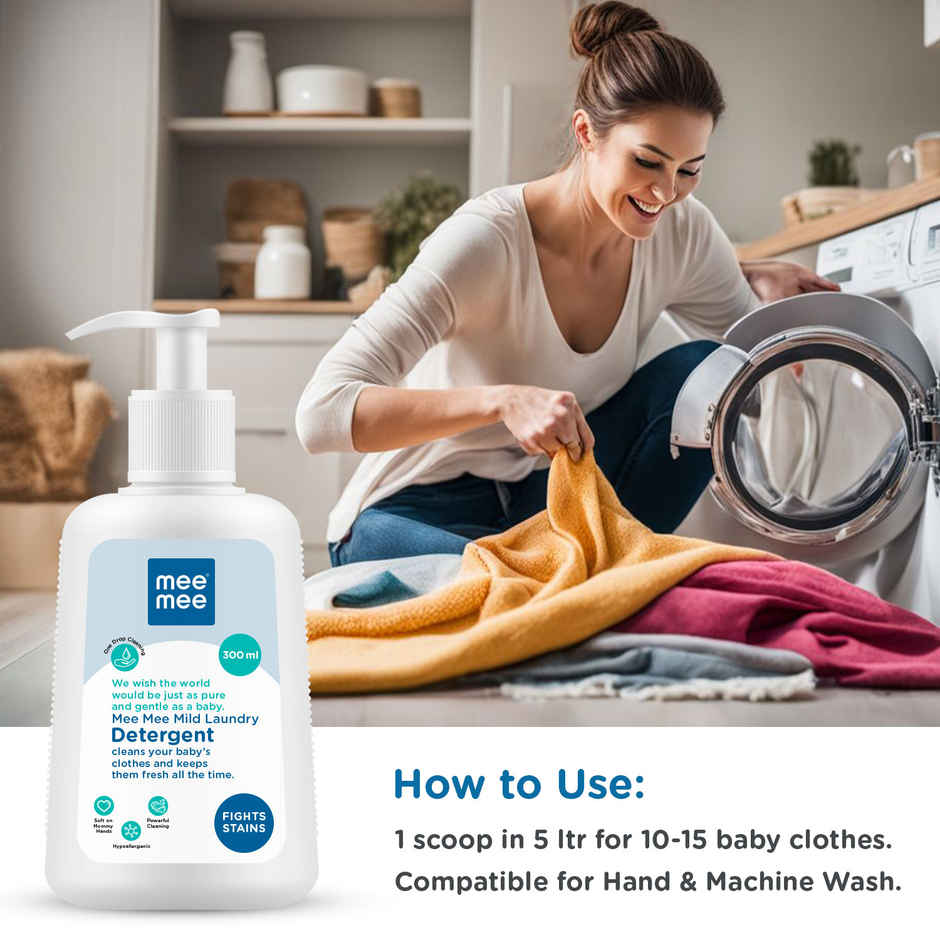 Mee Mee Anti-Bacterial Baby Laundry Detergent - One Drop Cleaning