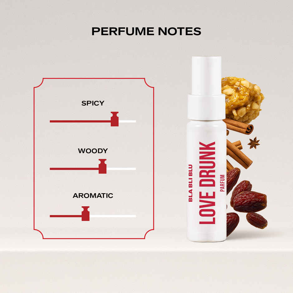 Love Drunk Perfume for Men & Women Cinnamon & Dates Notes Long Lasting Fragrance
