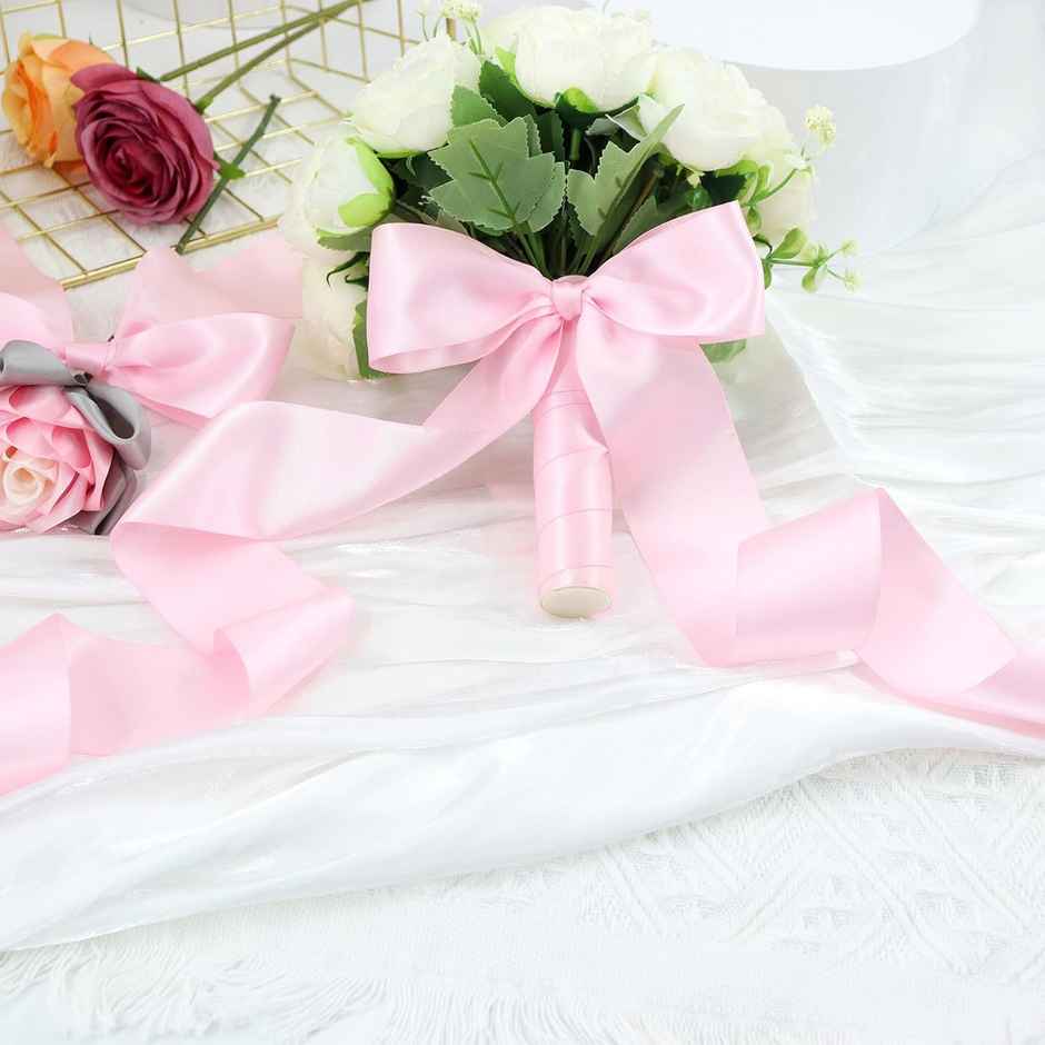 ABK Gift Ribbon Satin Role | 36 mm | 10 m Pack of 5 Single Colored Ribbon Role