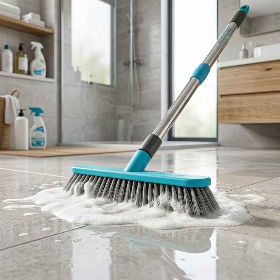 Proclean Hardy Brush - Small | 9 Inch | With SS Handle | Bathroom Brush | 41 Inch