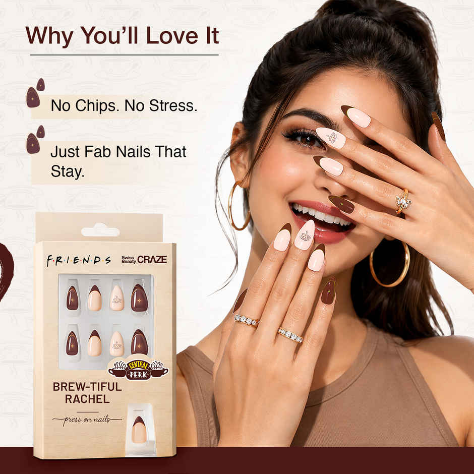 Swiss Beauty Craze Brewtiful Rachel Press On Nails