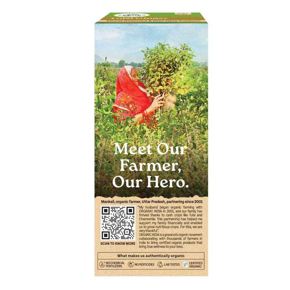 Organic India Tulsi Ginger Herbal Infusion Bags