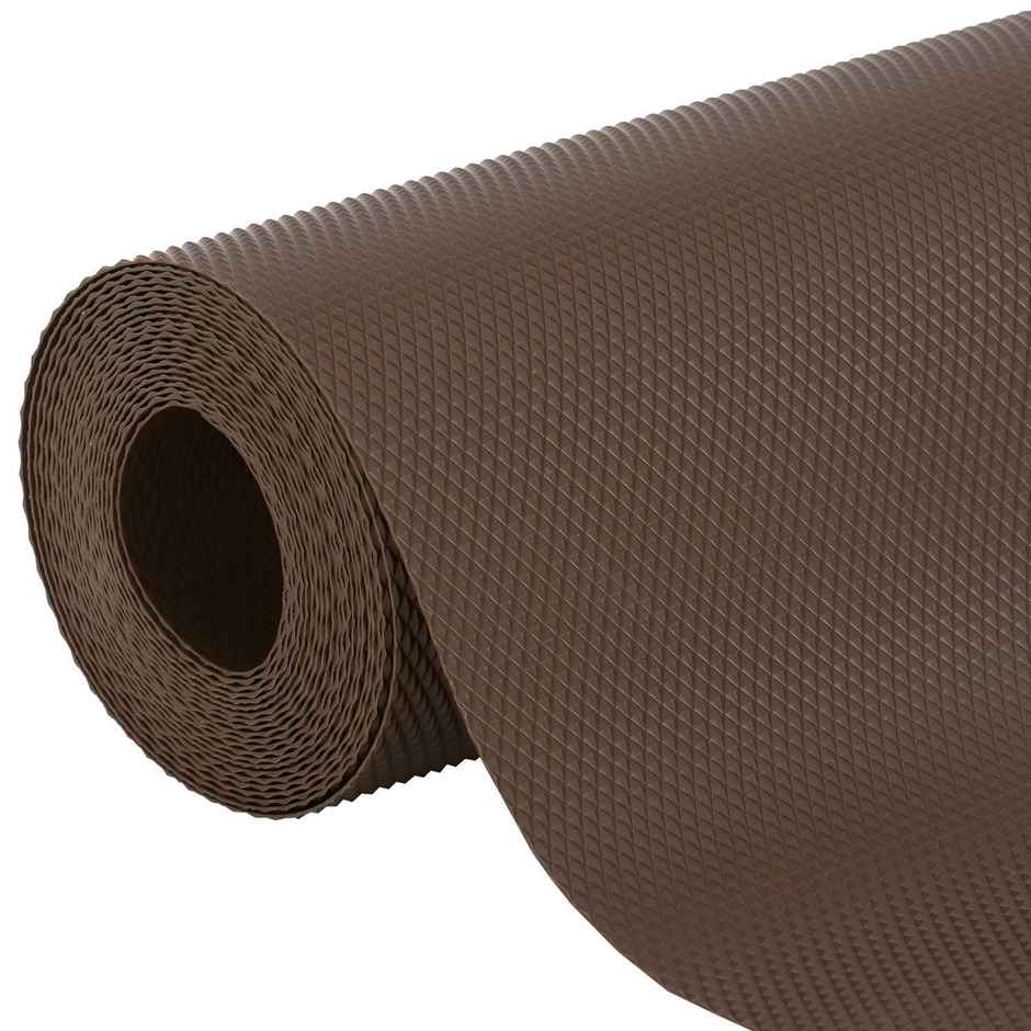 Daluci Multipurpose Eva Anti-Slip BathrooM | Kitchen and Drawer Mat Liner | 45 Cm x 5 M | Brown