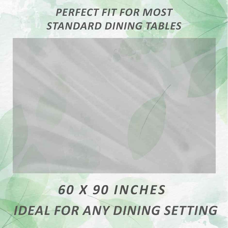 Kuber Industries Polyvinyl Chloride Dining Rectangular Table Cover for 6 Seater | Transparent