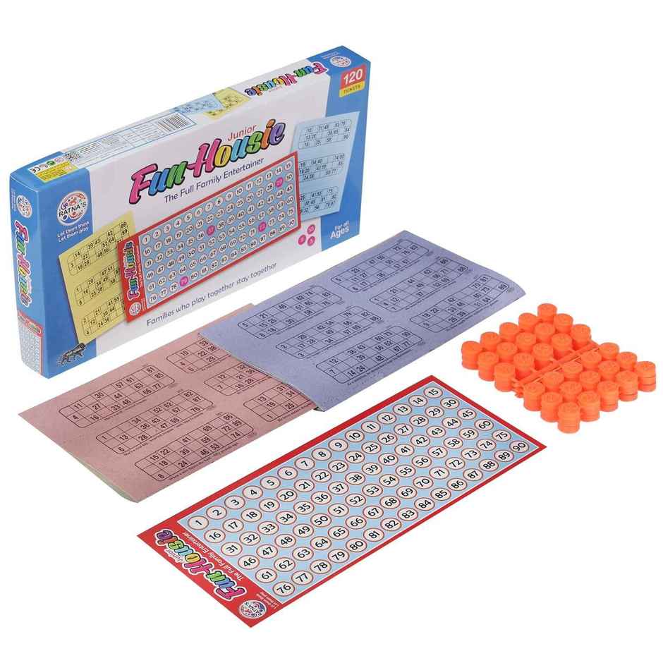 Ratna's Fun Housie Junior| 120 Tickets | Assorted | 5+ years