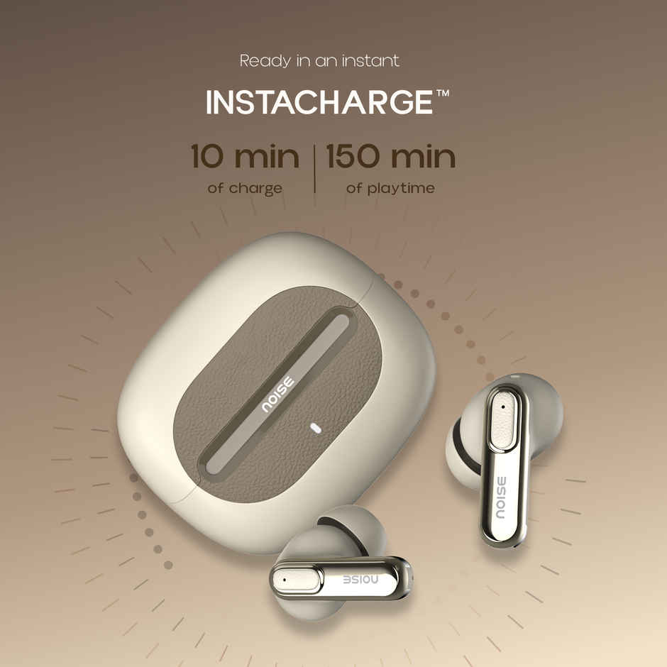 Noise Buds Uno 40H Playtime 4 Mic ENC 13mm Driver HyperSync TWS Earbuds | Ivory Grain