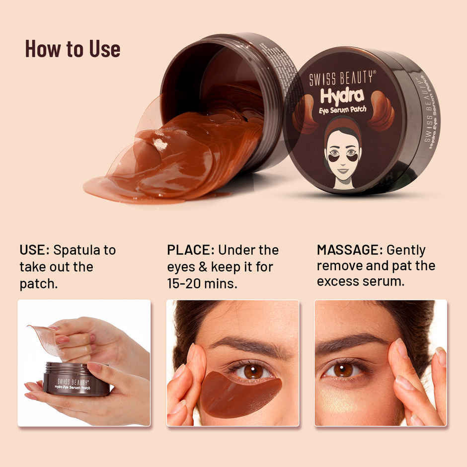 Swiss Beauty Hydra Eye Serum Patches With Coffee