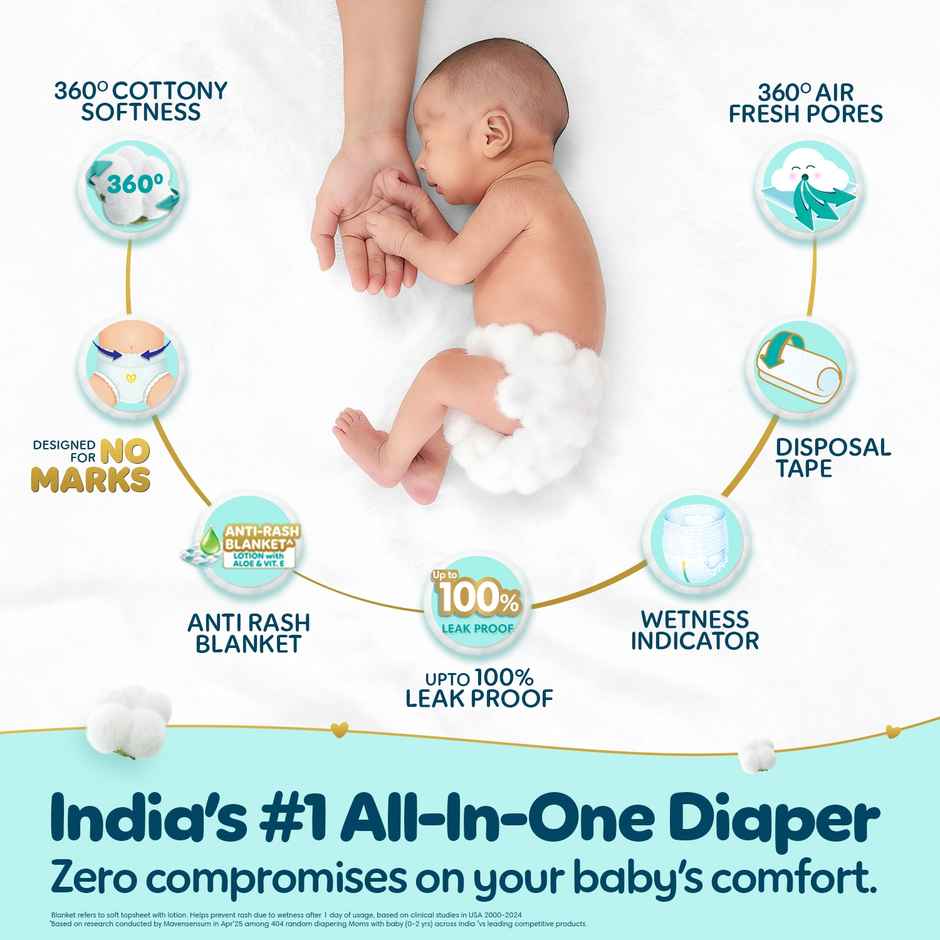 Pampers Premium Care Baby Diaper | S | 26 pcs