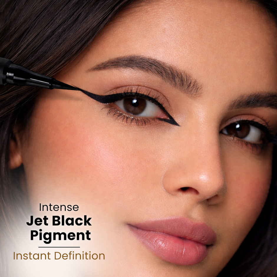 Swiss Beauty Bold Felt Tip Eyeliner | Jet Black
