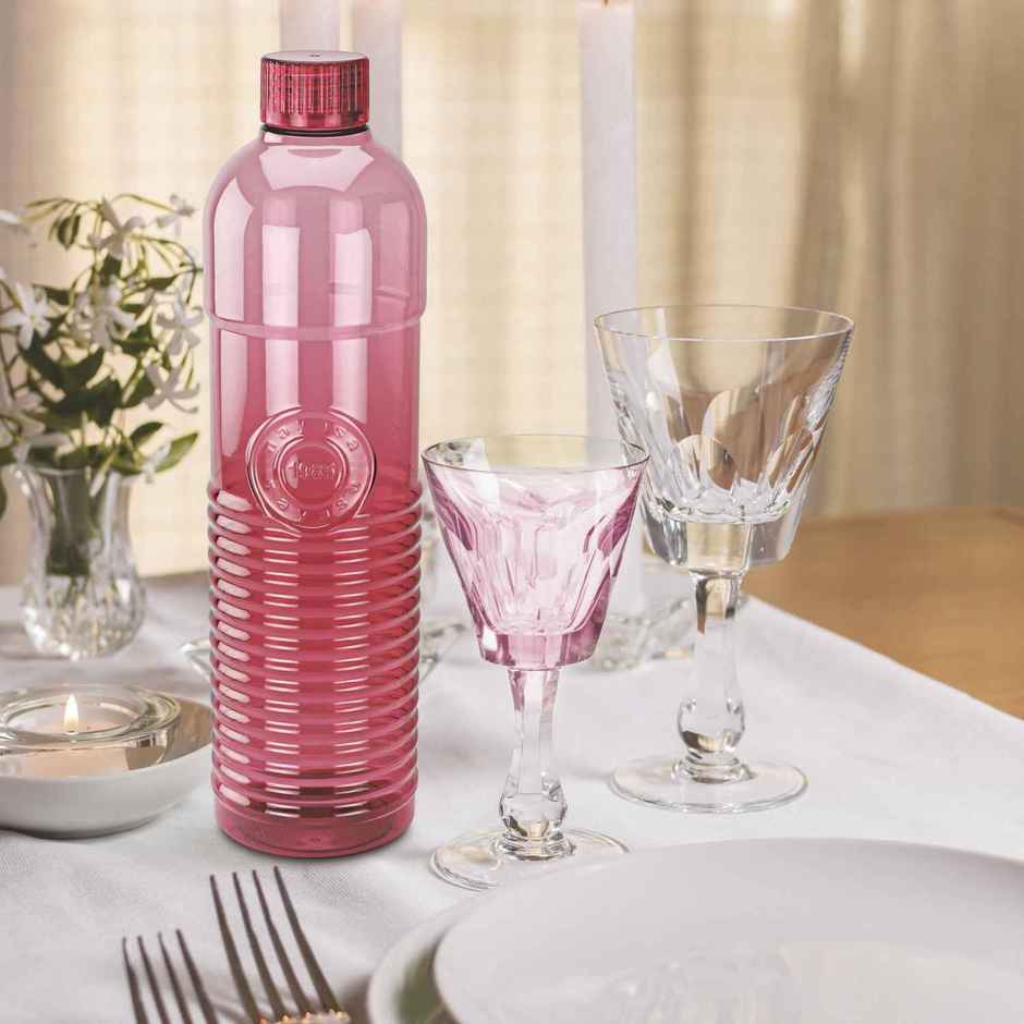 Nayasa Plastic Vector Fridge Bottle | Assorted | 1 L