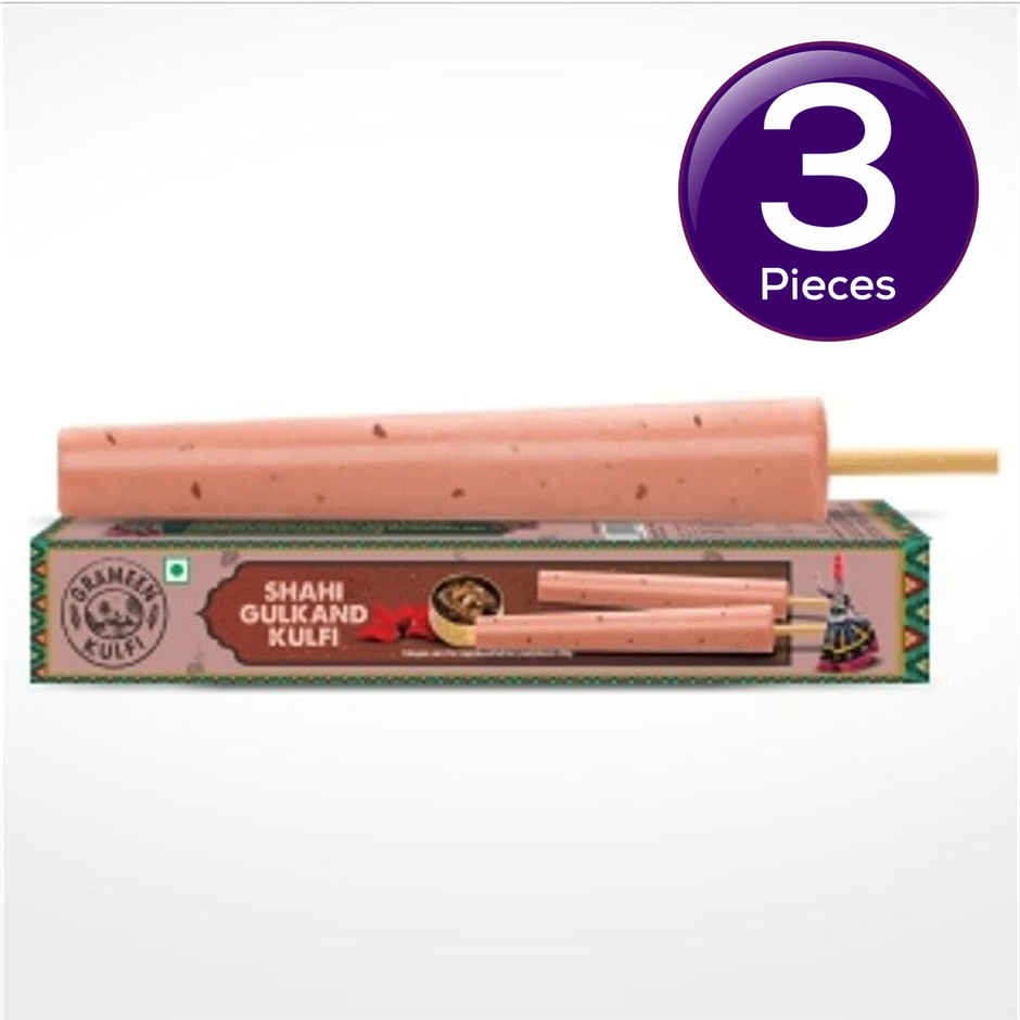 Grameen Shahi Gulkand Kulfi Ice Cream Stick Combo