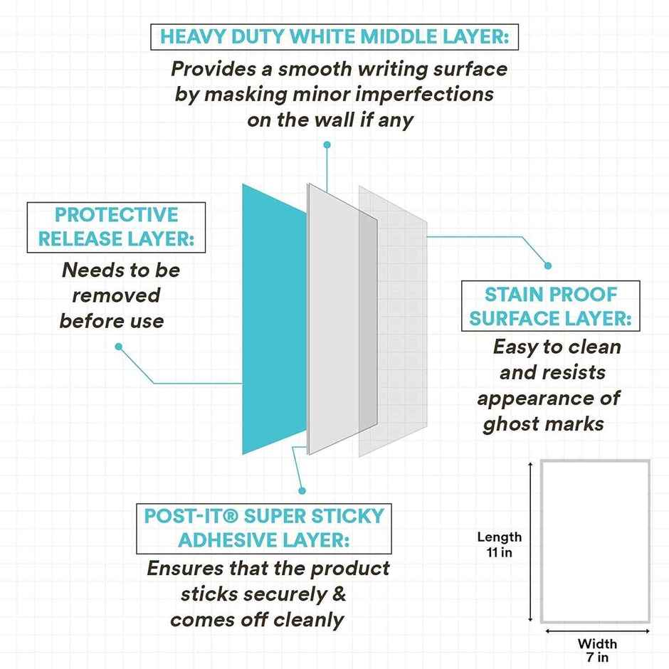 Post-It Daily Planner - Whiteboard Film