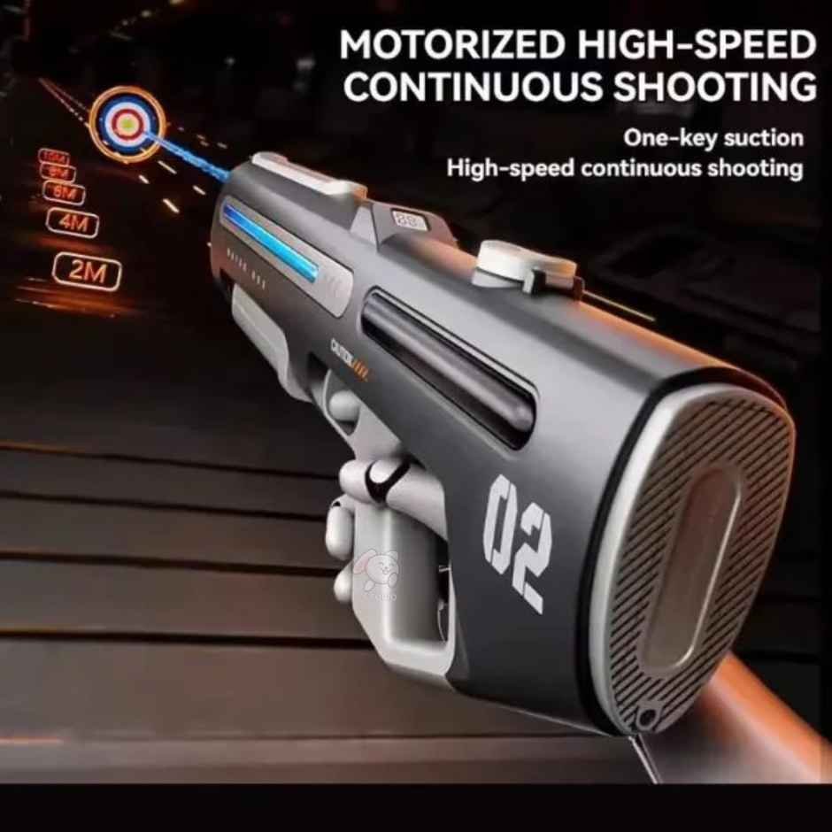 Storio Rechargeable Electric Automatic Water Gun Toy with Long Shooting Range Rifle Shooter